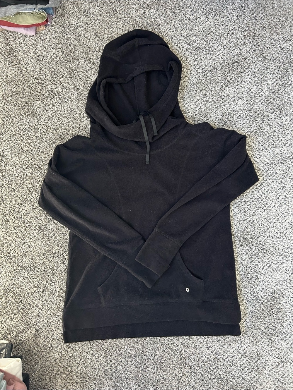 Xersion Black Hoodie Cowlneck Pullover